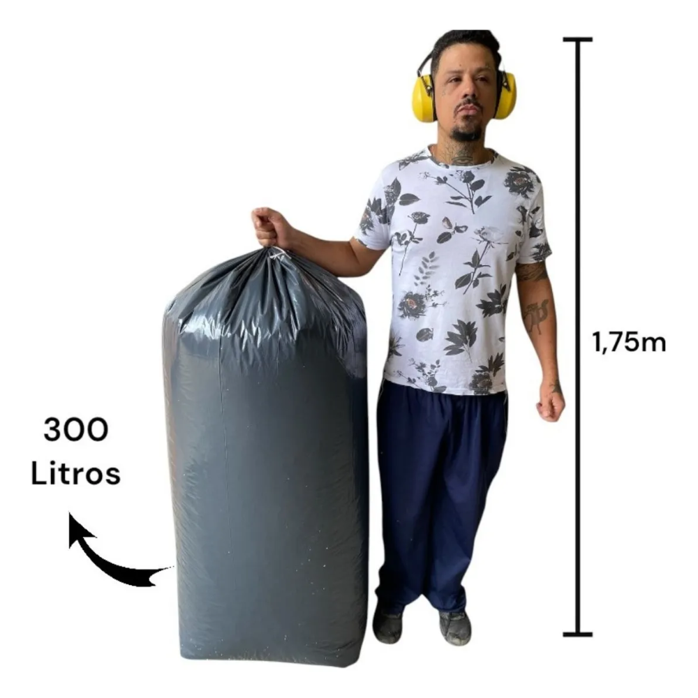 Saco de Isopor Triturado 300 Litros para Enchimento de Puffs, Almofadas e Concreto Leve na Construção Civil