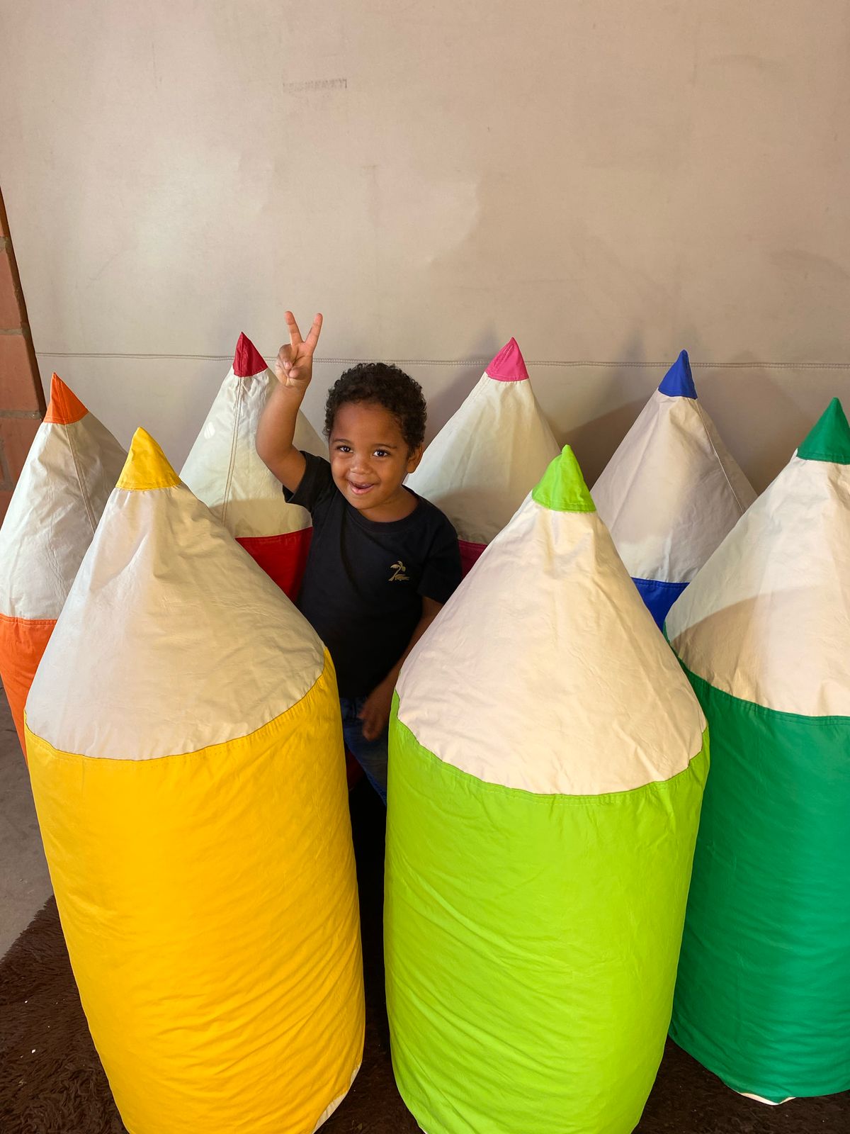 Puff Lápis Infantil - Orange