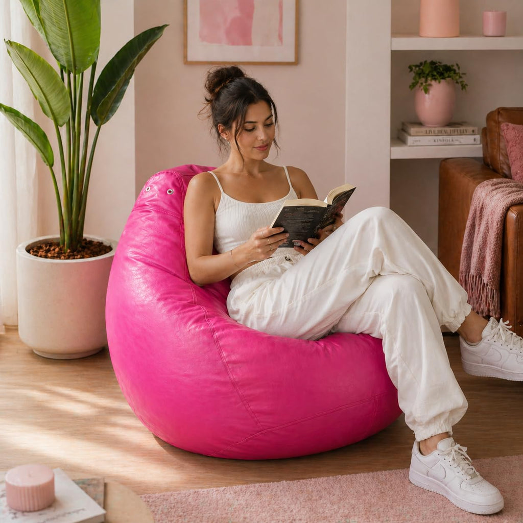 Puff Fofão Adultos e Crianças em Courino com Enchimento, Sala, Quarto Gamer