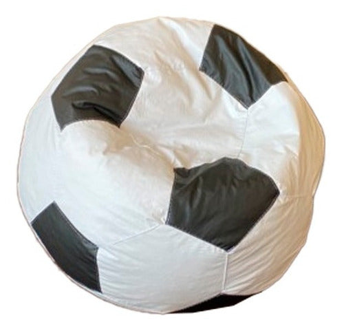 Bola de Futebol - Branco com Preto