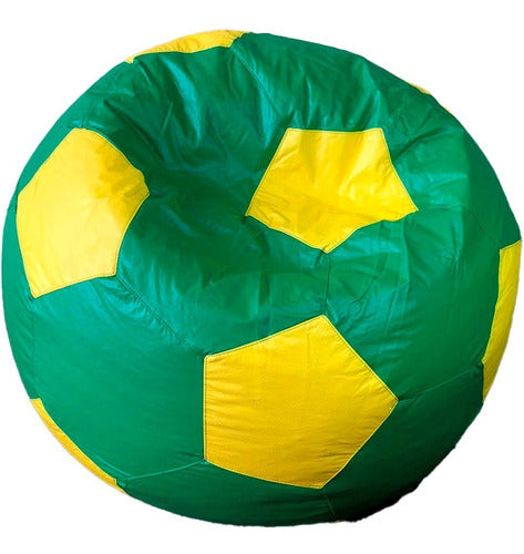 Bola de Futebol - Verde com Amarelo